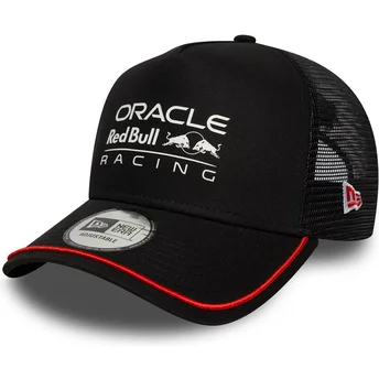 Boné trucker preto 9FORTY A Frame Patch da Red Bull Racing Formula 1 da New Era