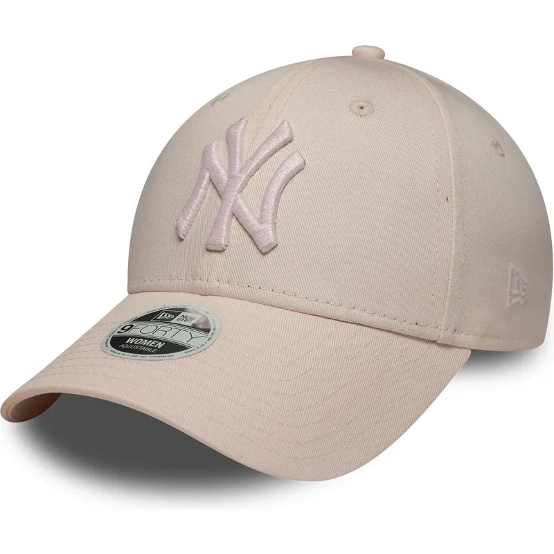 bone-curvo-rosa-ajustavel-com-logo-rosa-para-mulheres-9forty-metallic-logo-da-new-york-yankees-mlb-da-new-era