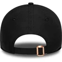bone-curvo-preto-ajustavel-com-logo-bronze-para-mulheres-9forty-flawless-da-new-york-yankees-mlb-da-new-era