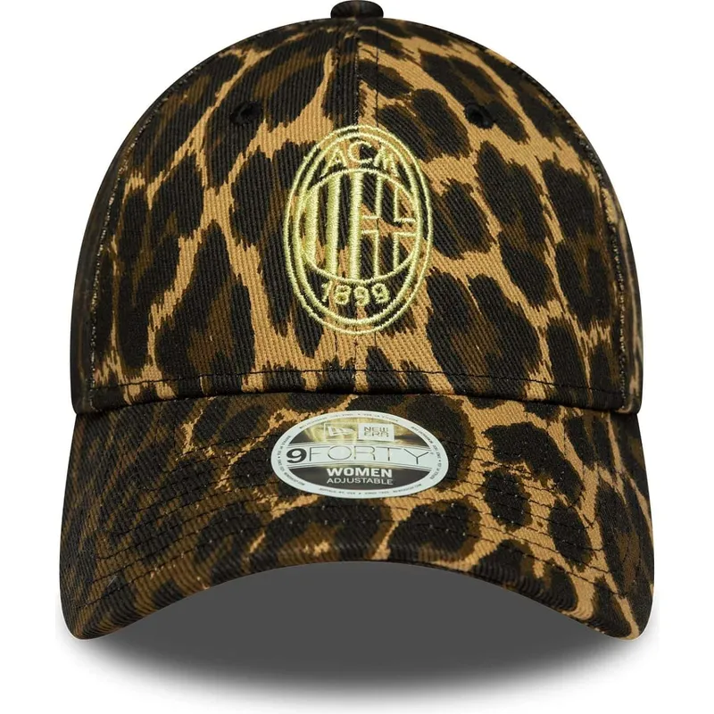 bone-curvo-leopardo-ajustavel-para-mulheres-9forty-da-ac-milan-serie-a-da-new-era