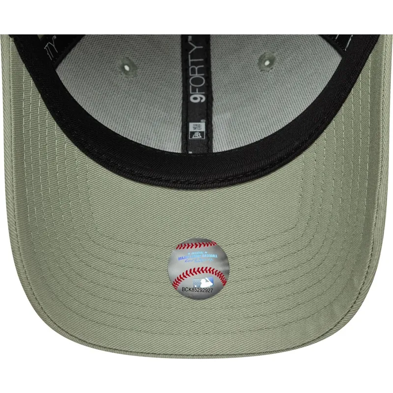 bone-curvo-verde-claro-ajustavel-para-mulheres-9forty-floral-icon-da-los-angeles-dodgers-mlb-da-new-era