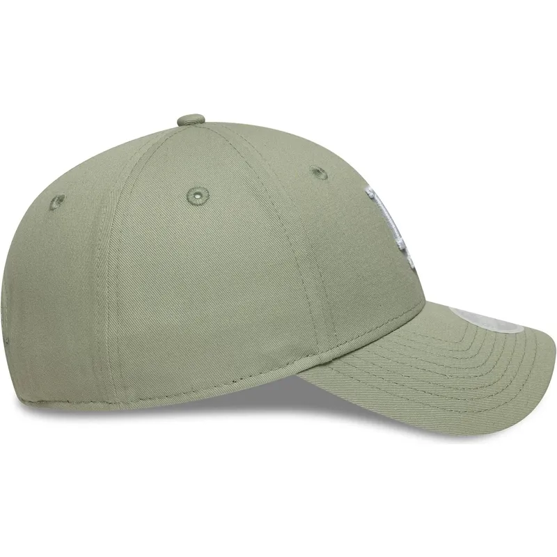 bone-curvo-verde-claro-ajustavel-para-mulheres-9forty-floral-icon-da-los-angeles-dodgers-mlb-da-new-era