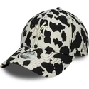 bone-curvo-preto-e-branco-ajustavel-para-mulheres-9forty-cow-midi-da-new-york-yankees-mlb-da-new-era