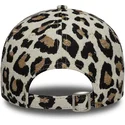 bone-curvo-leopardo-ajustavel-para-mulheres-9forty-midi-da-new-york-yankees-mlb-da-new-era
