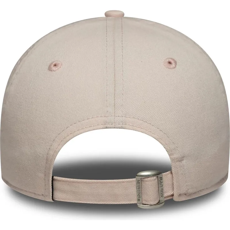 bone-curvo-rosa-ajustavel-para-mulheres-9twenty-washed-mini-da-los-angeles-dodgers-mlb-da-new-era