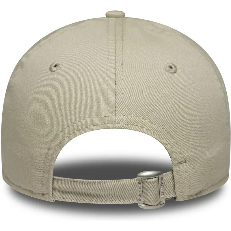 bone-curvo-bege-ajustavel-para-mulheres-9twenty-washed-mini-da-new-york-yankees-mlb-da-new-era