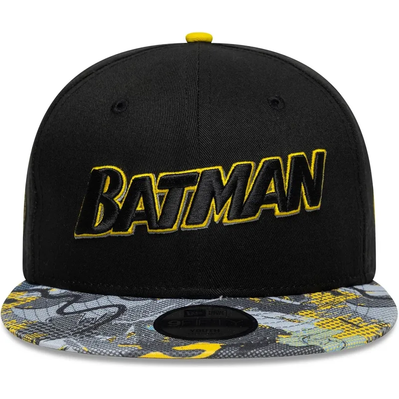 bone-plano-preto-snapback-para-crianca-9fifty-da-batman-dc-comics-da-new-era