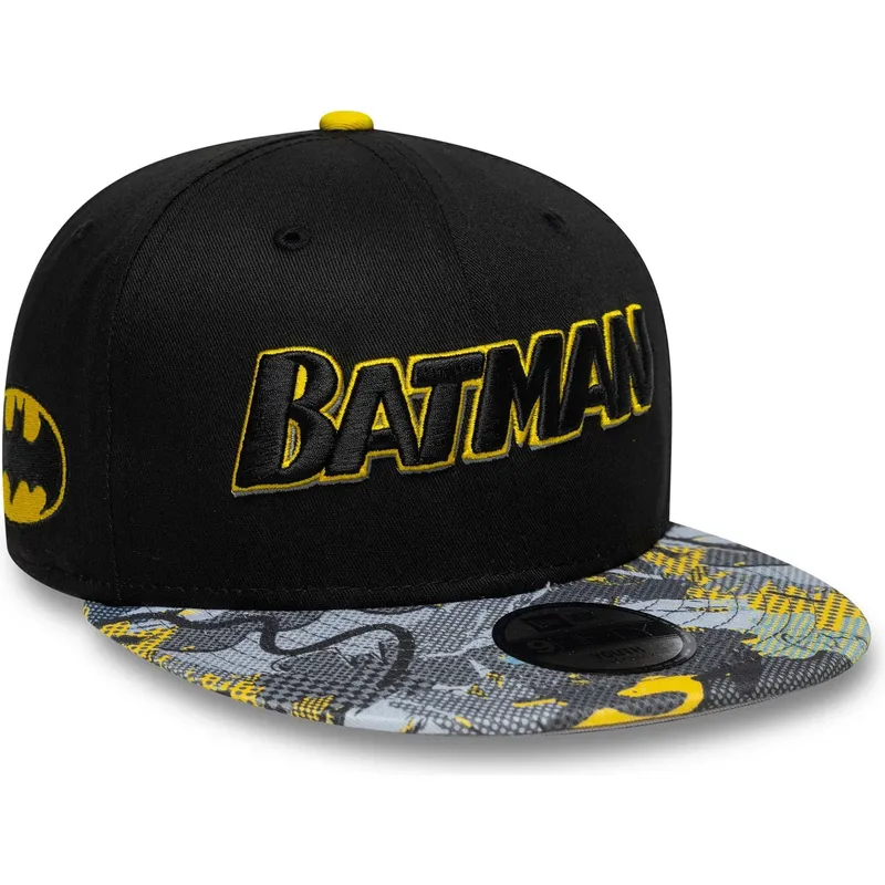 bone-plano-preto-snapback-para-crianca-9fifty-da-batman-dc-comics-da-new-era
