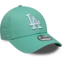 bone-curvo-verde-ajustavel-para-crianca-9forty-league-essential-da-los-angeles-dodgers-mlb-da-new-era