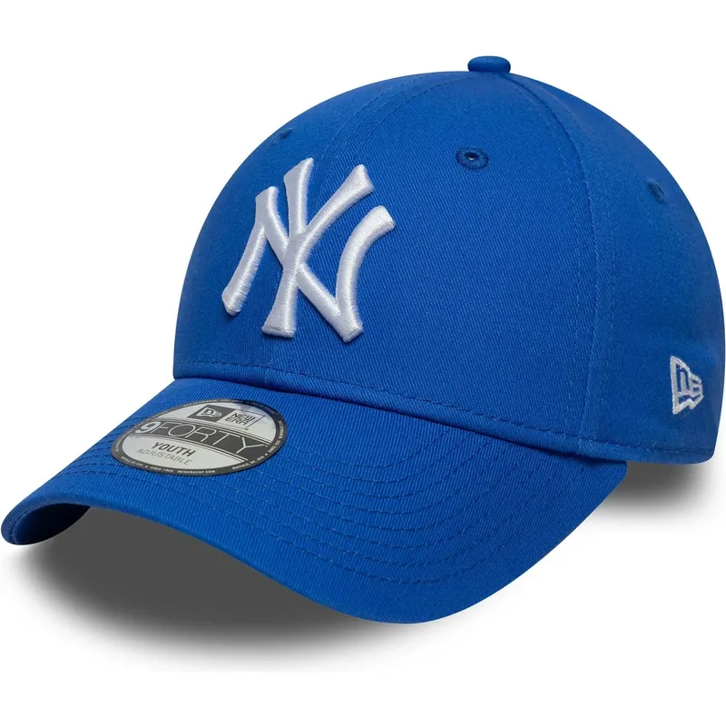 bone-curvo-azul-ajustavel-para-crianca-9forty-league-essential-da-new-york-yankees-mlb-da-new-era