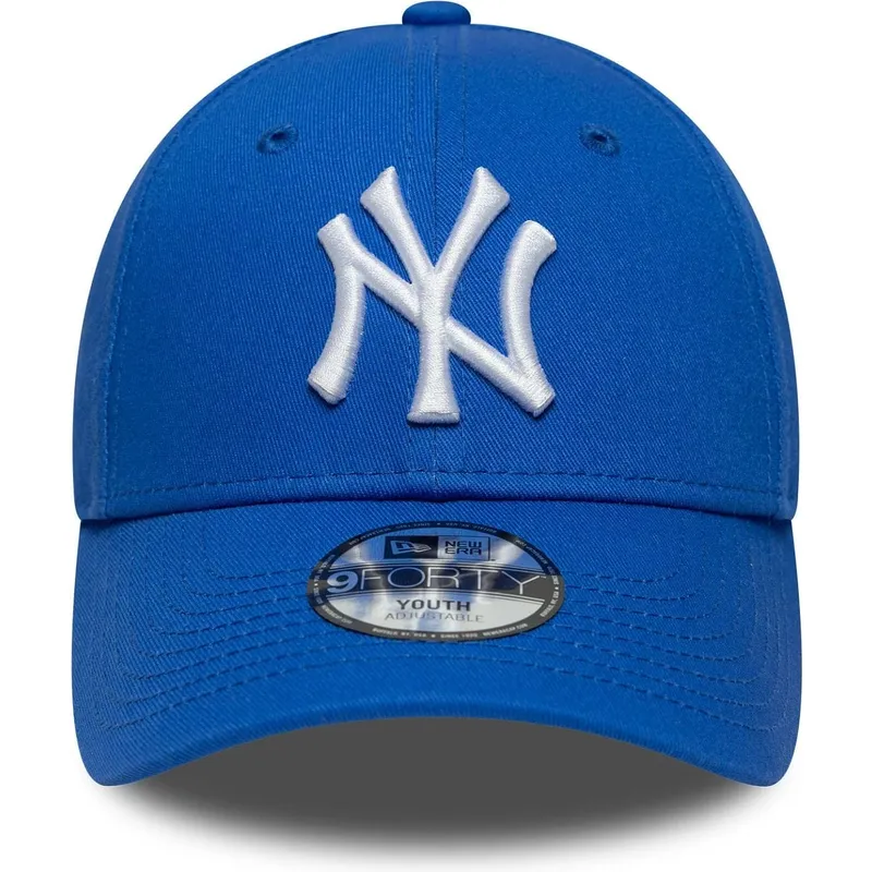 bone-curvo-azul-ajustavel-para-crianca-9forty-league-essential-da-new-york-yankees-mlb-da-new-era