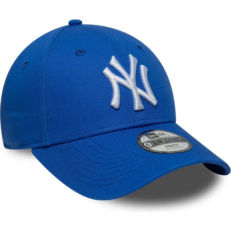 bone-curvo-azul-ajustavel-para-crianca-9forty-league-essential-da-new-york-yankees-mlb-da-new-era