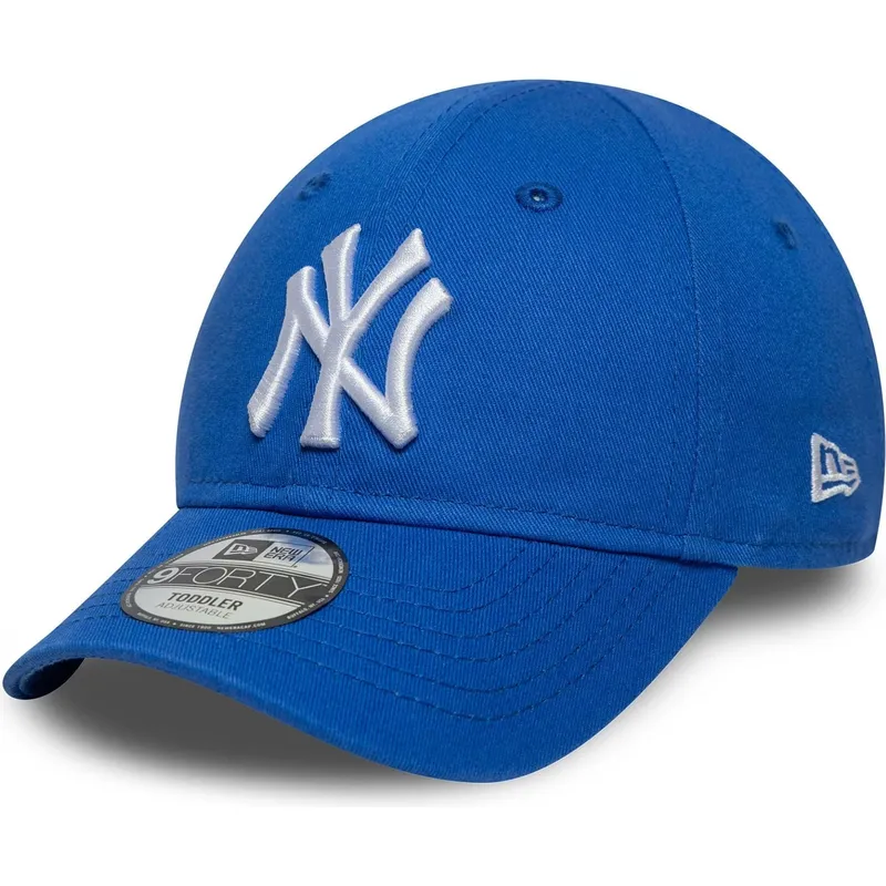 bone-curvo-azul-ajustavel-para-crianca-pequeno-9forty-league-essential-da-new-york-yankees-mlb-da-new-era