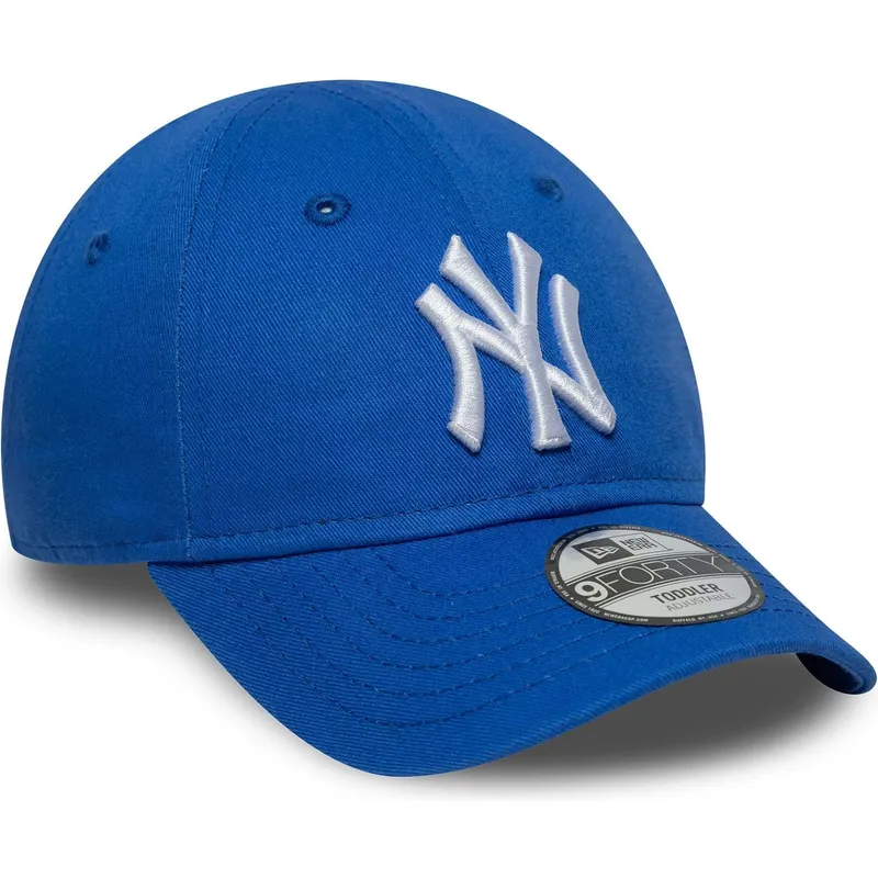 bone-curvo-azul-ajustavel-para-crianca-pequeno-9forty-league-essential-da-new-york-yankees-mlb-da-new-era