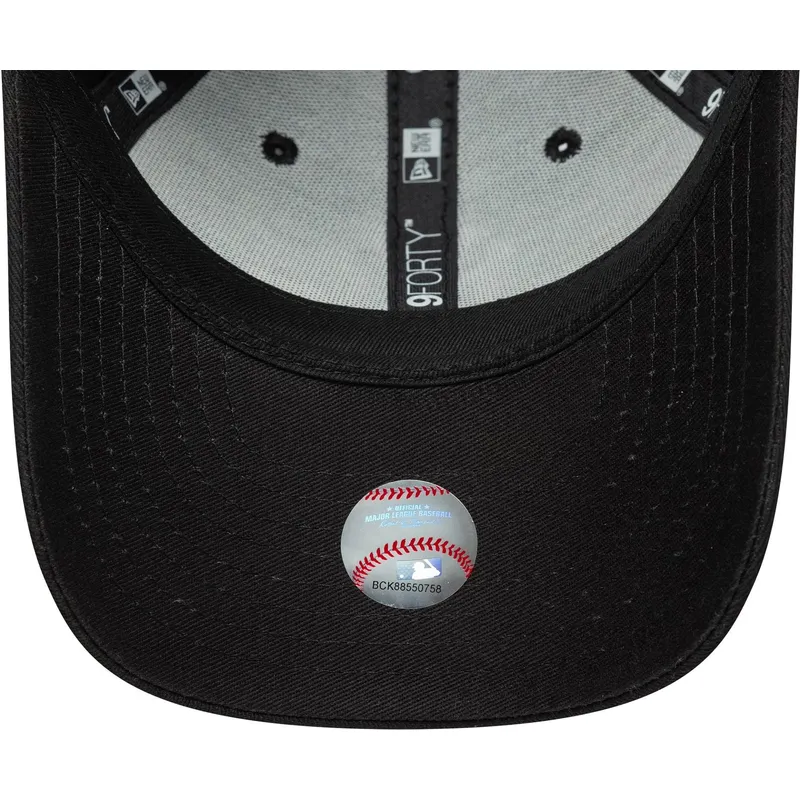 bone-curvo-preto-ajustavel-para-crianca-9forty-fruit-icon-da-new-york-yankees-mlb-da-new-era