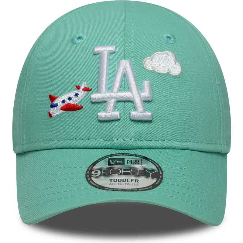 bone-curvo-verde-ajustavel-para-crianca-pequeno-9forty-plane-icon-da-new-york-yankees-mlb-da-new-era