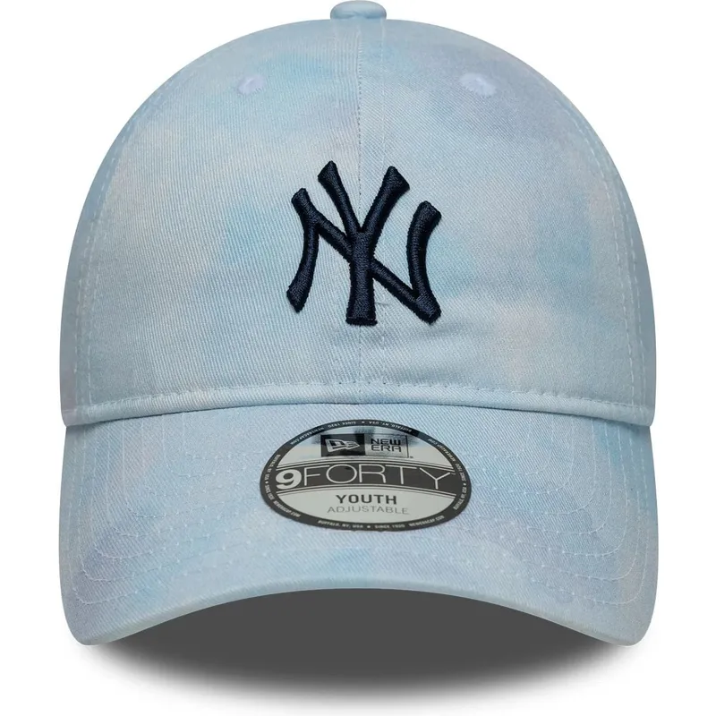 bone-curvo-azul-ajustavel-para-crianca-9twenty-tie-dye-da-new-york-yankees-mlb-da-new-era