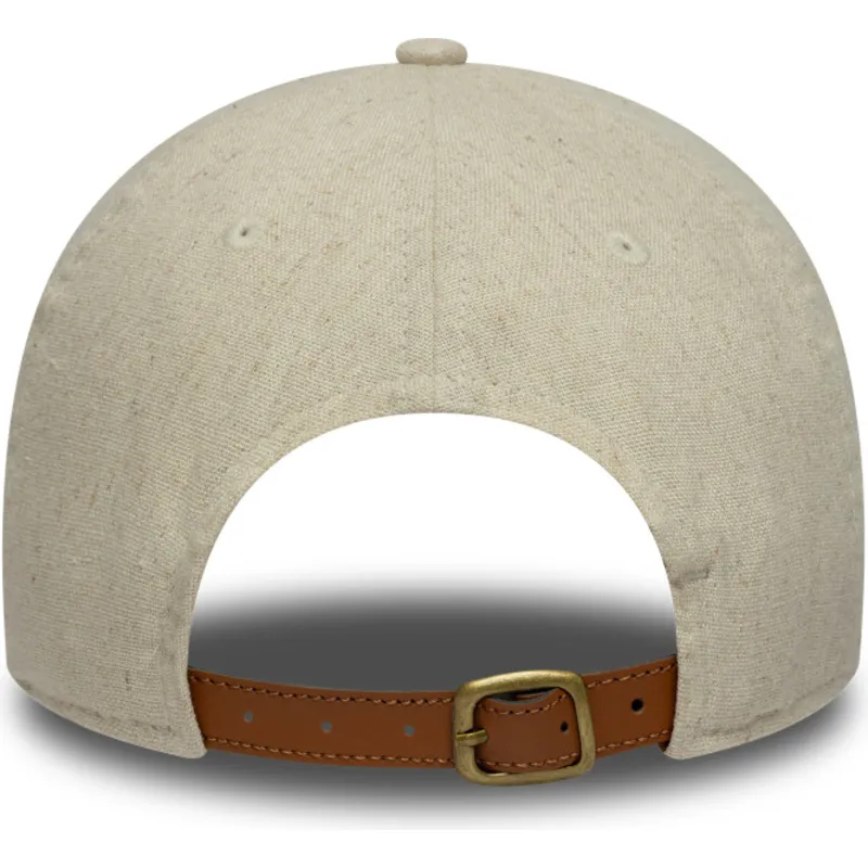 bone-curvo-bege-ajustavel-9twenty-linen-da-new-york-yankees-mlb-da-new-era