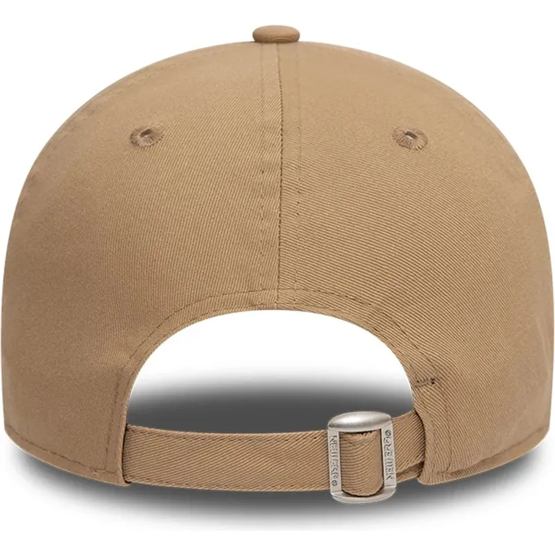 bone-curvo-castanho-claro-ajustavel-9twenty-league-essential-da-new-york-yankees-mlb-da-new-era