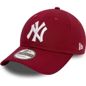 bone-curvo-vermelho-escuro-ajustavel-9twenty-league-essential-da-new-york-yankees-mlb-da-new-era