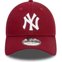 bone-curvo-vermelho-escuro-ajustavel-9twenty-league-essential-da-new-york-yankees-mlb-da-new-era