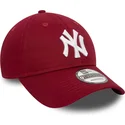 bone-curvo-vermelho-escuro-ajustavel-9twenty-league-essential-da-new-york-yankees-mlb-da-new-era