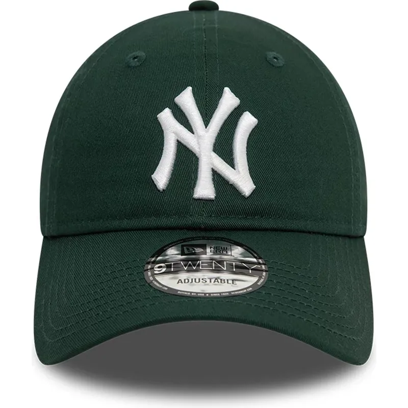 bone-curvo-verde-escuro-ajustavel-9twenty-league-essential-da-new-york-yankees-mlb-da-new-era