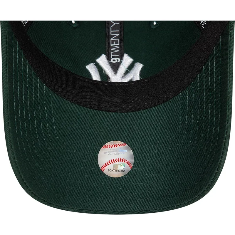 bone-curvo-verde-escuro-ajustavel-9twenty-league-essential-da-new-york-yankees-mlb-da-new-era
