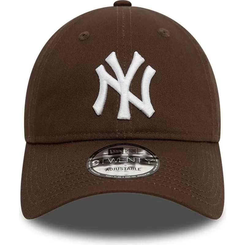 bone-curvo-castanho-ajustavel-9twenty-league-essential-da-new-york-yankees-mlb-da-new-era