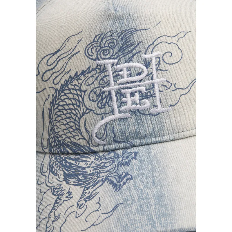 bone-curvo-azul-ajustavel-crawling-dragon-washed-denim-da-ed-hardy