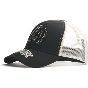 Boné trucker preto Contrast Stitch Panther Graphic da Ed Hardy