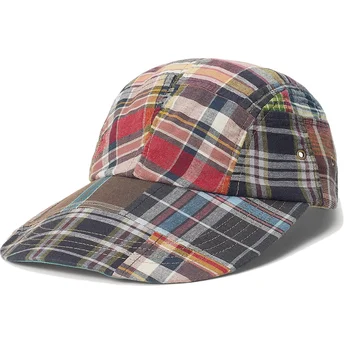 Boné curvo multicolor ajustável Patchwork Madras da Polo Ralph Lauren