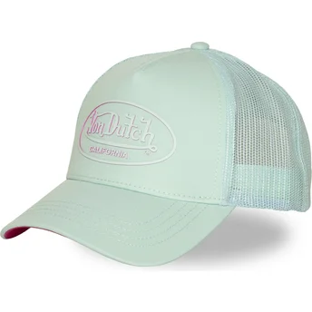 Boné trucker verde e rosa LOG21 da Von Dutch