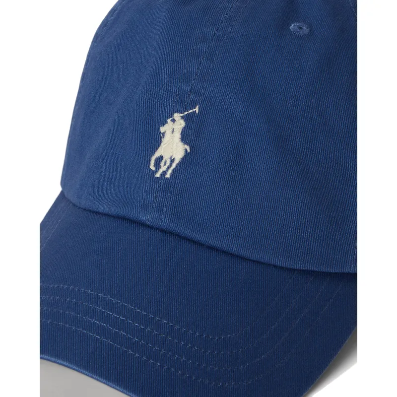 bone-curvo-azul-marinho-ajustavel-com-logo-bege-cotton-chino-classic-sport-da-polo-ralph-lauren