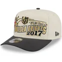 bone-curvo-bege-e-preto-snapback-9fifty-a-frame-classic-da-vegas-golden-knights-nhl-da-new-era