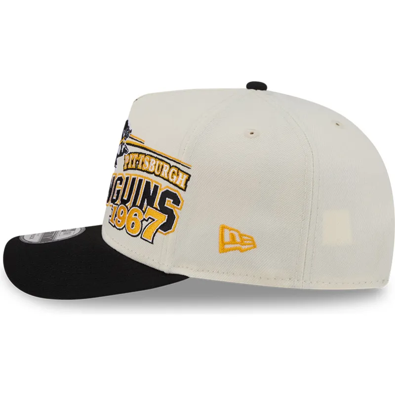 bone-curvo-bege-snapback-9fifty-a-frame-classic-da-pittsburgh-penguins-nhl-da-new-era