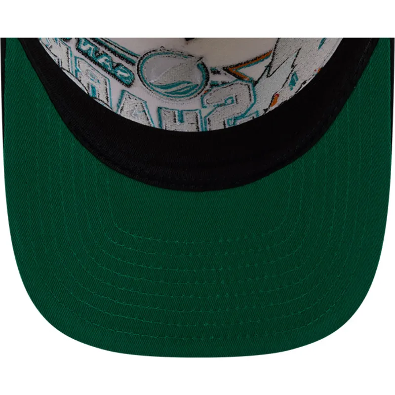 bone-curvo-bege-e-preto-snapback-9fifty-a-frame-classic-da-san-jose-sharks-nhl-da-new-era