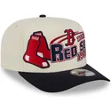 bone-curvo-bege-e-preto-snapback-9fifty-a-frame-classic-da-boston-red-sox-mlb-da-new-era