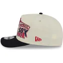 bone-curvo-bege-e-preto-snapback-9fifty-a-frame-classic-da-boston-red-sox-mlb-da-new-era