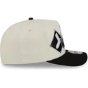 bone-curvo-bege-e-preto-snapback-9fifty-a-frame-classic-da-chicago-white-sox-mlb-da-new-era