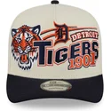 bone-curvo-bege-e-azul-marinho-snapback-9fifty-a-frame-classic-da-detroit-tigers-mlb-da-new-era