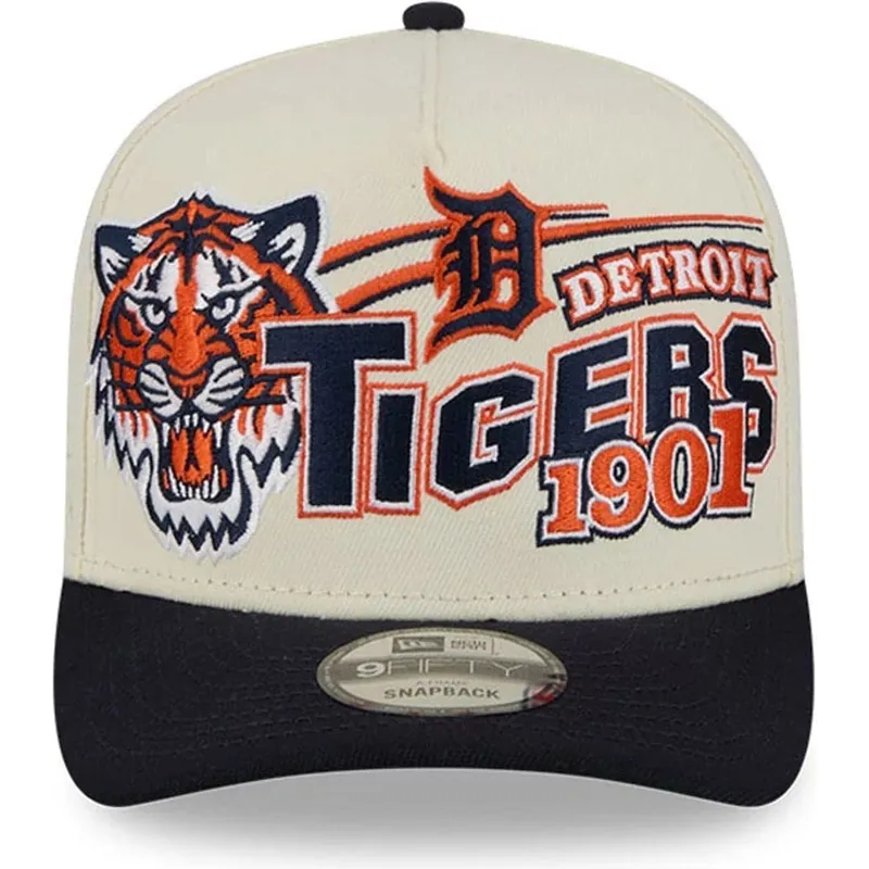 bone-curvo-bege-e-azul-marinho-snapback-9fifty-a-frame-classic-da-detroit-tigers-mlb-da-new-era