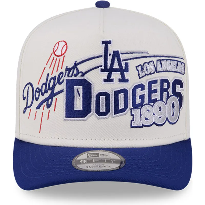 bone-curvo-bege-e-azul-snapback-9fifty-a-frame-classic-da-los-angeles-dodgers-mlb-da-new-era