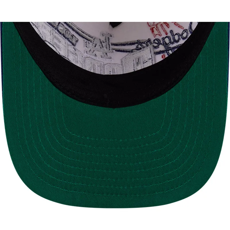 bone-curvo-bege-e-azul-snapback-9fifty-a-frame-classic-da-los-angeles-dodgers-mlb-da-new-era