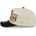 bone-curvo-bege-e-preto-snapback-9fifty-a-frame-classic-da-pittsburgh-pirates-mlb-da-new-era