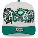 bone-curvo-bege-e-verde-snapback-9fifty-a-frame-classic-da-boston-celtics-nba-da-new-era