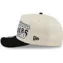 bone-curvo-bege-e-preto-snapback-9fifty-a-frame-classic-da-las-vegas-raiders-nfl-da-new-era