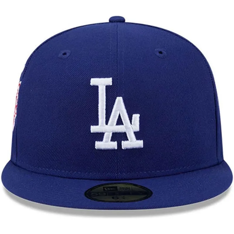 bone-plano-azul-justo-59fifty-hidden-hit-da-los-angeles-dodgers-mlb-da-new-era