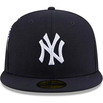 Boné plano azul marinho justo 59FIFTY Hidden Hit da New York Yankees MLB da New Era