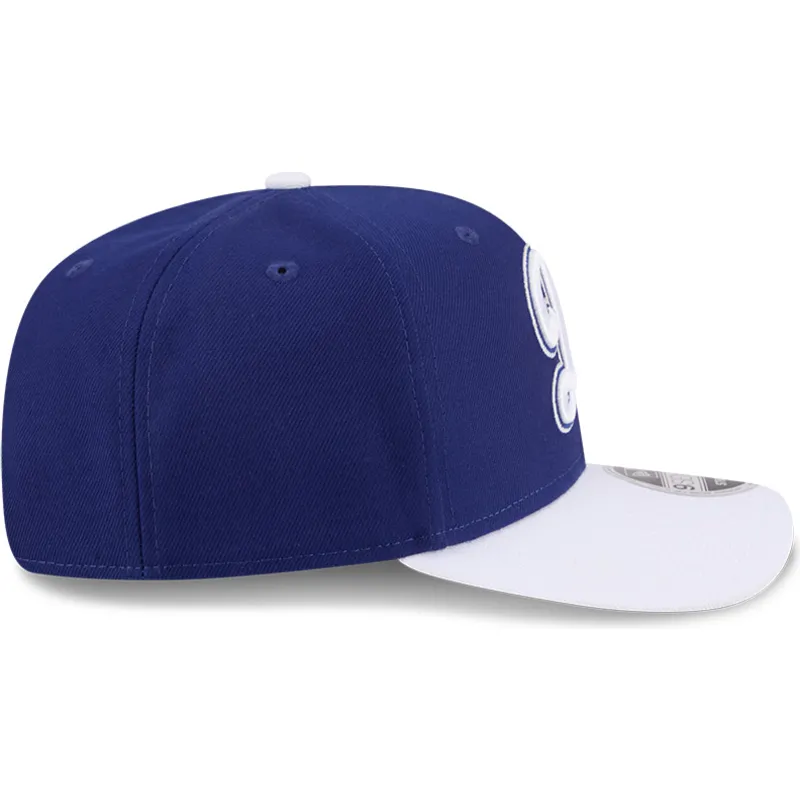 bone-curvo-azul-e-branco-snapback-9seventy-stretch-snap-flower-da-los-angeles-dodgers-mlb-da-new-era
